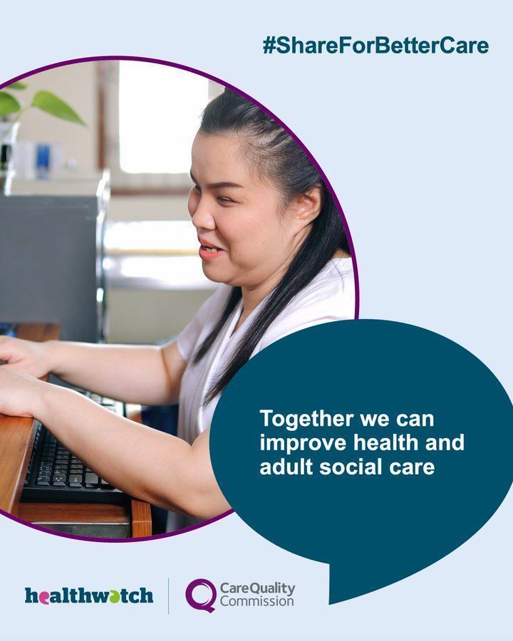 Why #ShareForBetterCare ?

⏳ It won't take much time 

You can help:
🧑🏽‍🤝‍🧑🏼 Your wider community
🫂 Loved Ones
👨🏿‍⚕️ Health &amp; Care Staff

buff.ly/3YWhLpe