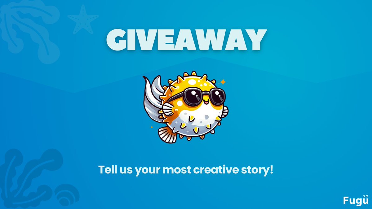 FuguOnPuffer's tweet photo. 🏆 AIRDROP AND WHITELIST GIVEAWAY 🏆

No WL grinds. Let's try something new again.

Comment a personal story using the words 'Fugu', 'Puffer' or 'Puff'. Read one another's stories. Like them. 

Let's see the magic happen. Remember to like and repost this for max chances.

#LFuGu