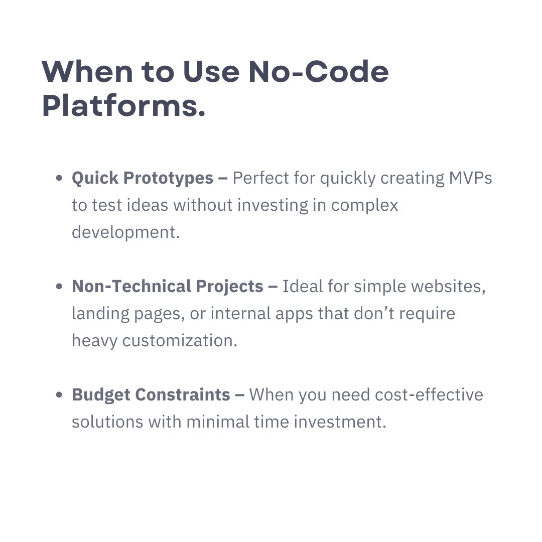 Gfee_work's tweet image. The no-code movement is here, but is it always the right choice? 🤔 Learn when to opt for no-code tools and when custom coding is a must.
#nocode #customcode #gfeework #webdevelopment #nocodemovement #appdevelopment #digitaltools