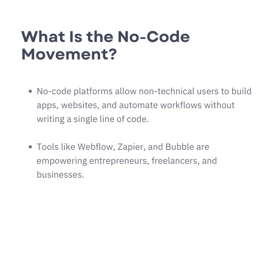 Gfee_work's tweet image. The no-code movement is here, but is it always the right choice? 🤔 Learn when to opt for no-code tools and when custom coding is a must.
#nocode #customcode #gfeework #webdevelopment #nocodemovement #appdevelopment #digitaltools