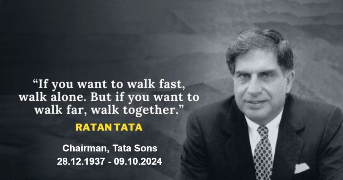 PerfectResearch's tweet photo. Shri Ratan Tata, your visionary leadership, spirit, and unwavering commitment to excellence have inspired countless individuals. We will forever be grateful for your contributions that continue to motivate generations.

Shri Ratan Tata, your legacy will live on.

Om Shanti🙏 https://t.co/Y6fGDdndwX