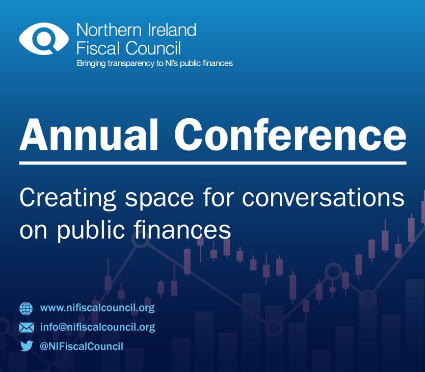 NIFiscalCouncil's tweet photo. On 22 October, we are holding our second annual conference in Belfast.

Speakers will be kick-starting conversations on a range of the highly relevant public finance topics of #FiscalSustainability and making #ToughDecisions

#NIFC2024 https://t.co/9H54gQ07Dc