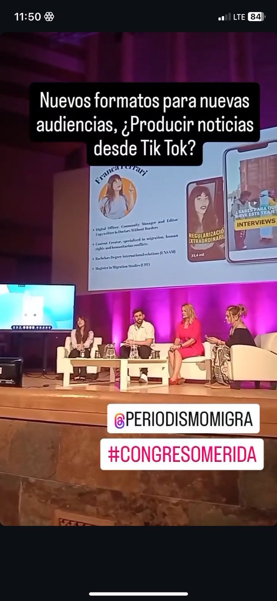 francaferrarif (@francaferrarif) on Twitter photo Feliz de haber participado en el <a href="/periodismomigra/">International Congress on Migration Journalism</a> con colegas tan increíbles 💘
<a href="/MarSala___/">Mar Sala</a> <a href="/enriqueanarte/">Enrique Anarte (he/him)</a> <a href="/JohannaRudiger/">Johanna Rüdiger</a> Feliz de haber participado en el <a href="/periodismomigra/">International Congress on Migration Journalism</a> con colegas tan increíbles 💘
<a href="/MarSala___/">Mar Sala</a> <a href="/enriqueanarte/">Enrique Anarte (he/him)</a> <a href="/JohannaRudiger/">Johanna Rüdiger</a>