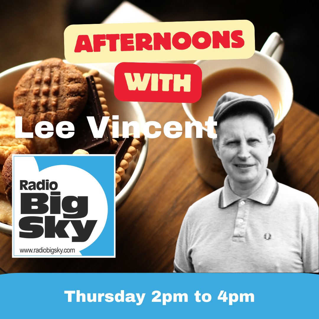 Afternoons with Lee Vincent on Radio Big Sky. For the best mix of music in East Anglia
#afternoonshow #radiobigsky #robevans