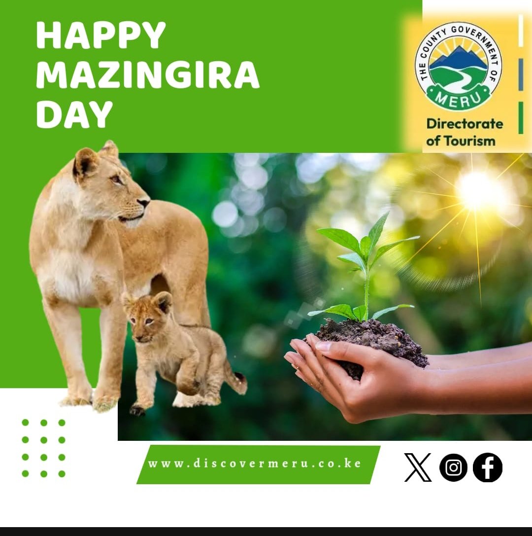 DiscoverMeru's tweet image. #MazingiraDay  is designed to highlight the importance of environmental conservation in the fight against the climate crisis.

Let's make a better planet by planting trees.

 #tembeameru #MeruCounty #tembeakenya #magicalkenya #homeofadventure #KaribuMeru #protectourplanet