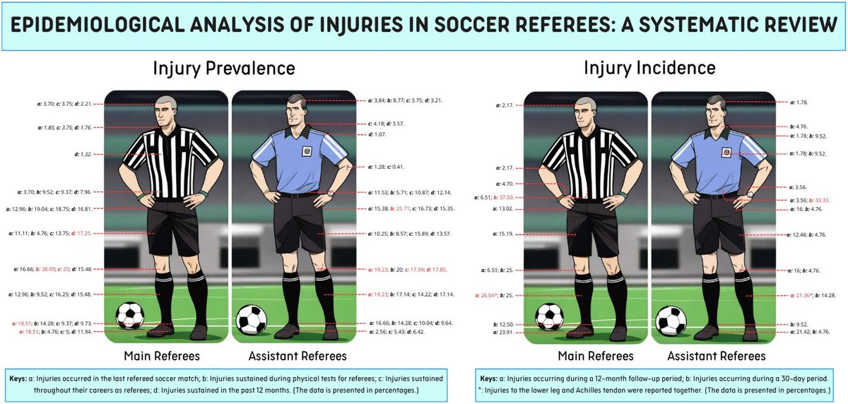 Epidemiological analysis of injuries in soccer referees: A systematic review. apunts.org/es-epidemiolog…