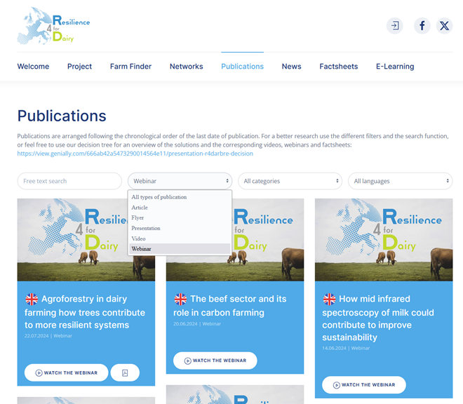 2. Find all our publications (Articles, Flyers, Presentations, Videos and Webinars) on the R4D website: resilience4dairy.eu/publications?f…❗️
👉 for video material have also a look on our YouTube channel with automatic translation: youtube.com/@resiliencefor…❗️
