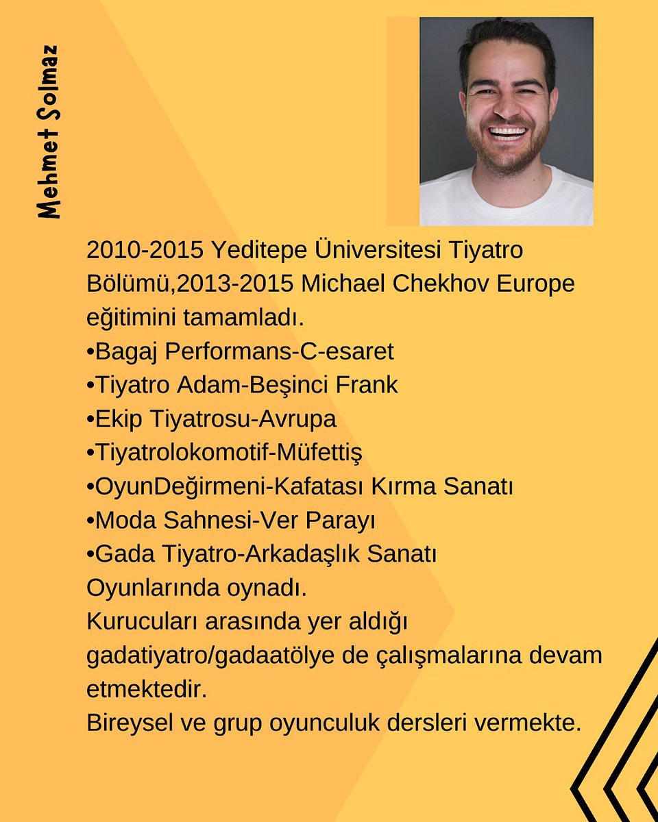 GaDa Atölye Michael Chekhov Oyunculuk Atölyesi 26 Ekim başlıyor.Ayrıntılı bilgi ve kayıt:gadaatolye@gmail.com

#gadatiyatro #oyunculuk