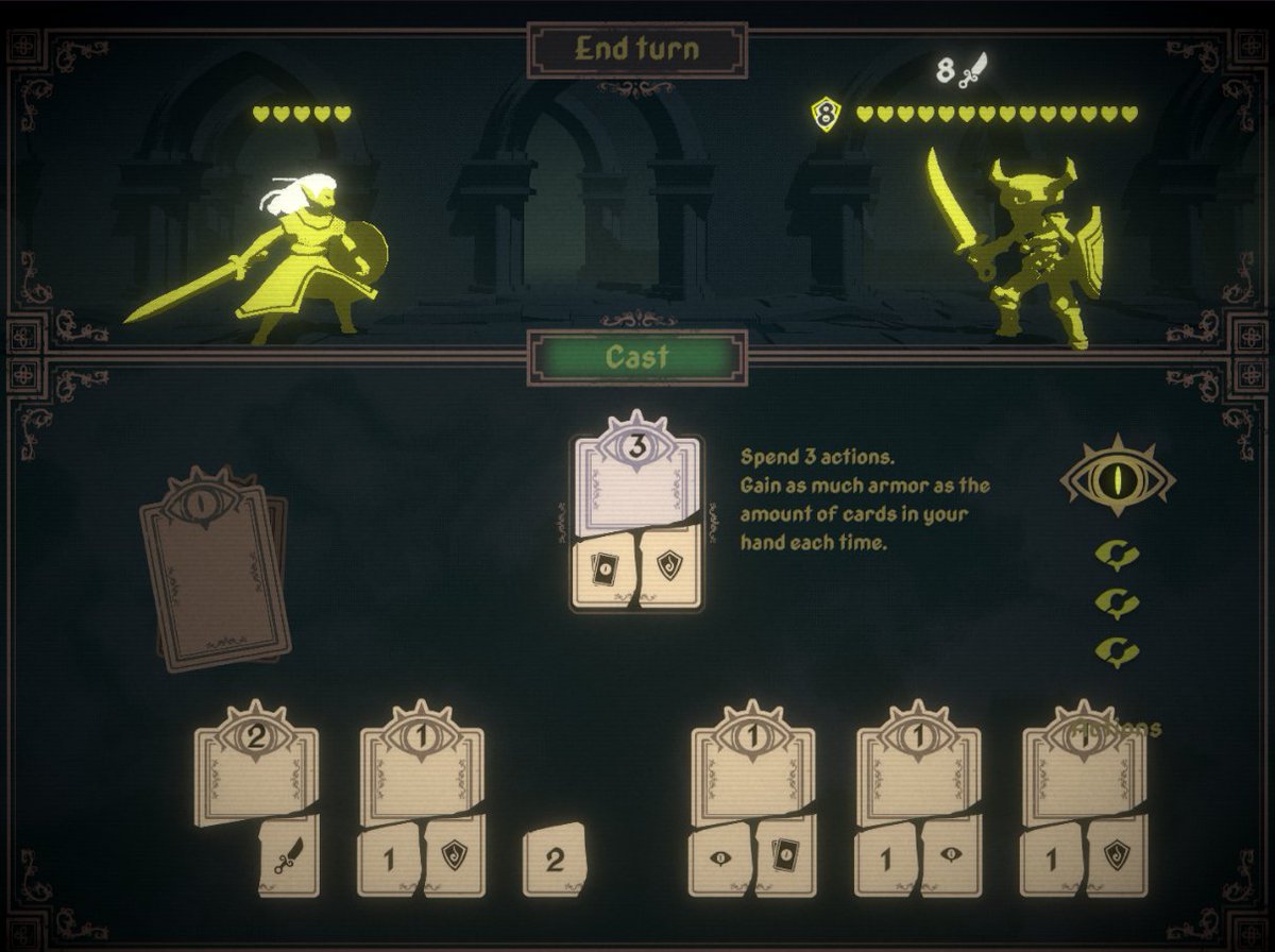 Near Mint: A roguelike deckbuilder where your cards have been torn into pieces 

henriforshort.itch.io/near-mint?ac=q… by <a href="/henriforshort/">henri 🌸</a>