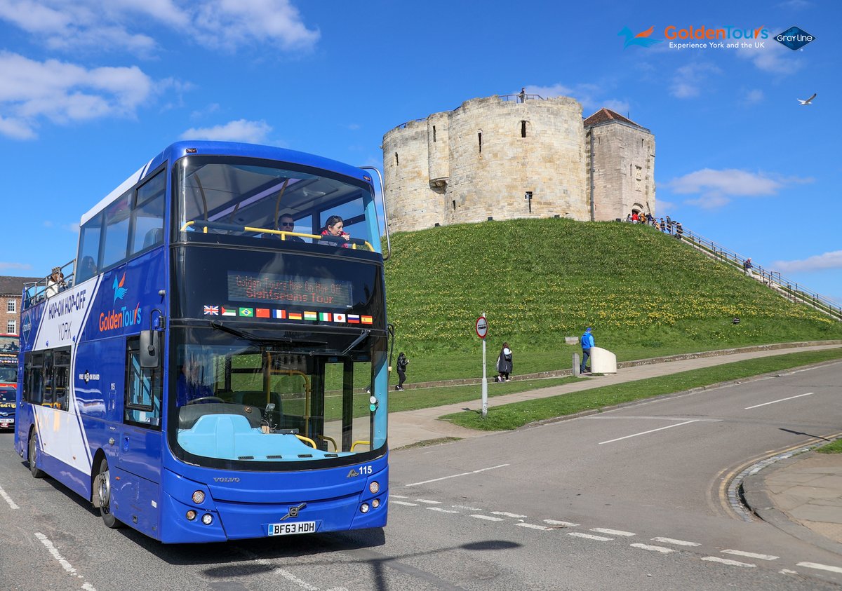 Experience the charm of #York from a whole new perspective!

Join Ritchie and the team on our open-top bus tour and uncover the hidden treasures of our historic city. 🪄

🎟️ Get your tickets and combo-tickets for other popular attractions on our website👇
goldentoursyork.com/en