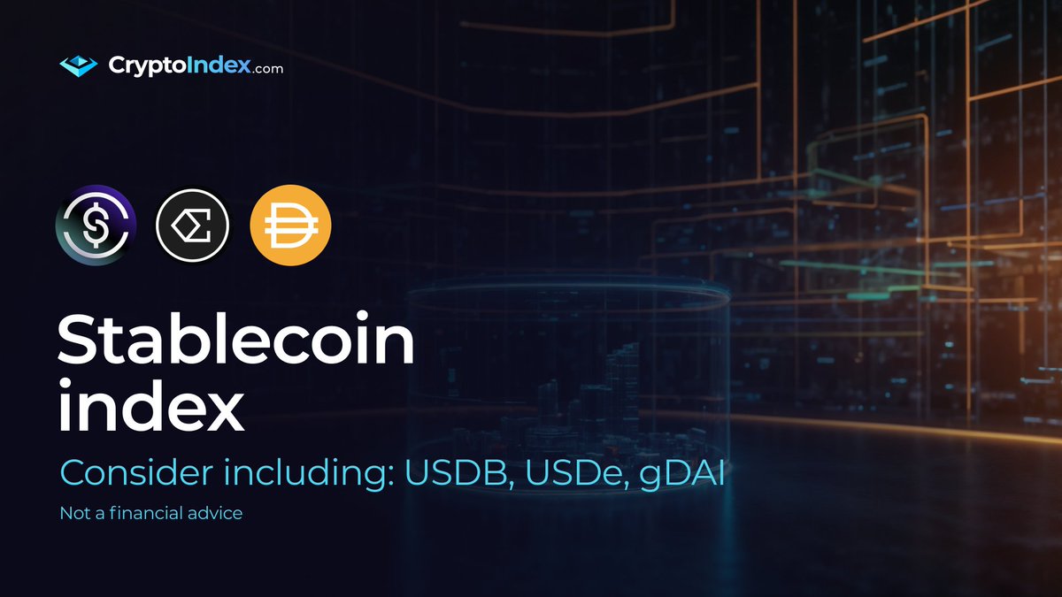 IndexCrypto's tweet image. Stablecoins with built-in yield are on the rise! Why not create an index of these stablecoins to earn regardless of market conditions? 💼

Consider including: 🔸 USDB 🔸 USDe 🔸 gDAI

With #Cryptoindex, secure a stable income despite market volatility! 🔒

#Stablecoins #DeFi