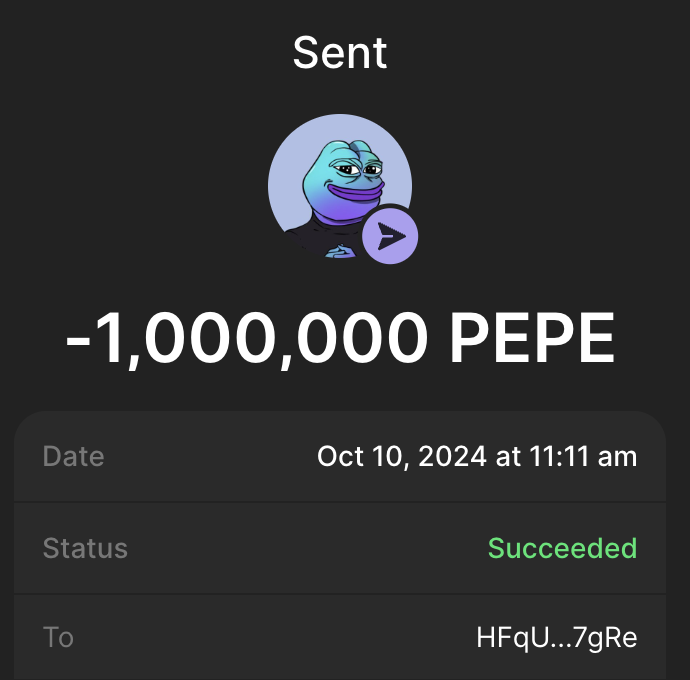 Finally Biggest Launch on Solana Coming !

Ticker- $PEPE

1,000,000.00 $PEPE will be AIRDROPPED equally among first 2500 wallets below, just interact and drop your SOL addresses. 

#Solana #Airdrop