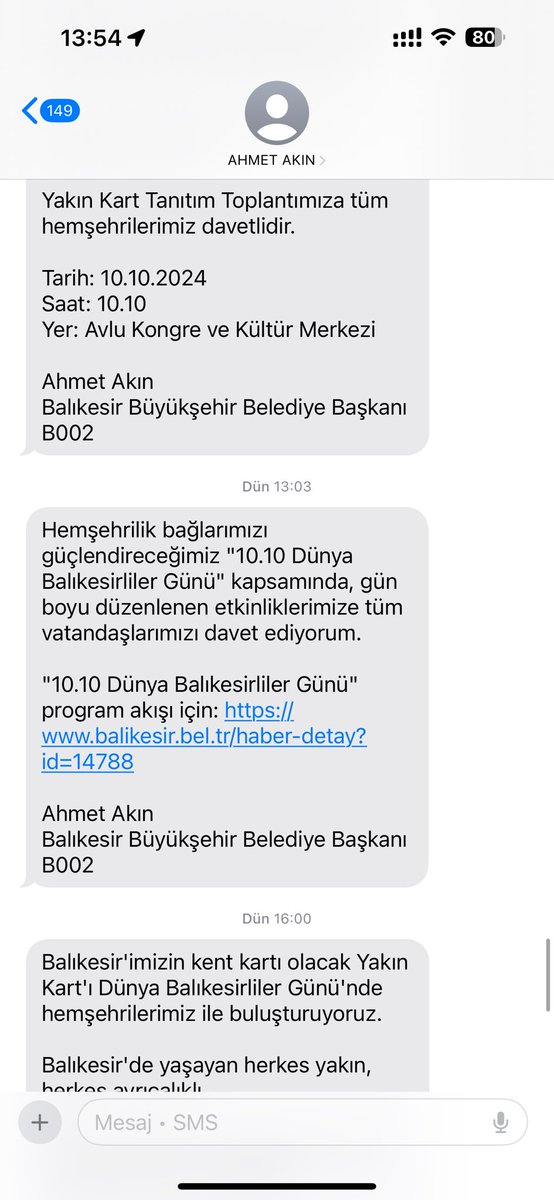 Realunreals's tweet photo. @ahmetakin @balikesirbld Lütfen şu sms lere bir son verin günde 2-3 sms atıyorsunuz ben Balıkesir de bile yaşamıyorum. Sms leri iptal de edemiyoruz! https://t.co/NEK52K9Z7j