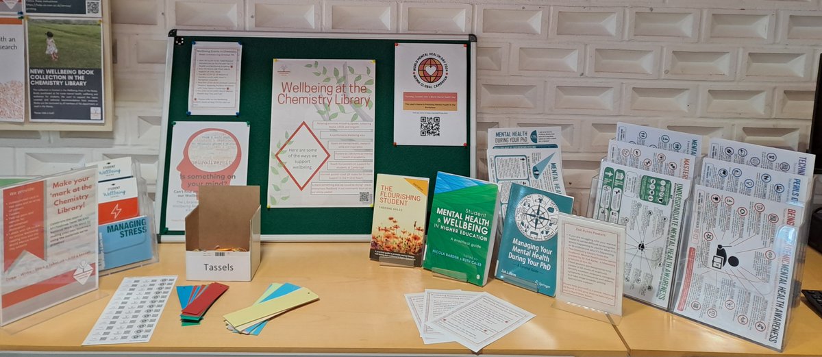 chemlibrarian NO LONGER ON X (@chemlibcam) on Twitter photo Today is World Mental Health Day! Visit the WHO website to find out more: tinyurl.com/mr24ckt7 For all at <a href="/ChemCambridge/">Cambridge Chemistry</a>, the Chemistry Library's current display details some of the ways in which we support mental wellbeing. Today is World Mental Health Day! Visit the WHO website to find out more: tinyurl.com/mr24ckt7 For all at <a href="/ChemCambridge/">Cambridge Chemistry</a>, the Chemistry Library's current display details some of the ways in which we support mental wellbeing.