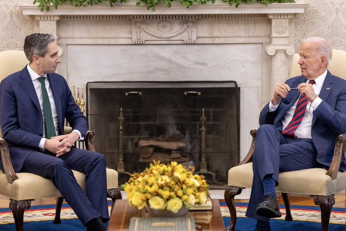 Does Joe Biden know he's meeting the Taoiseach, or does he think he's being haunted by the ghost of a Victorian child?