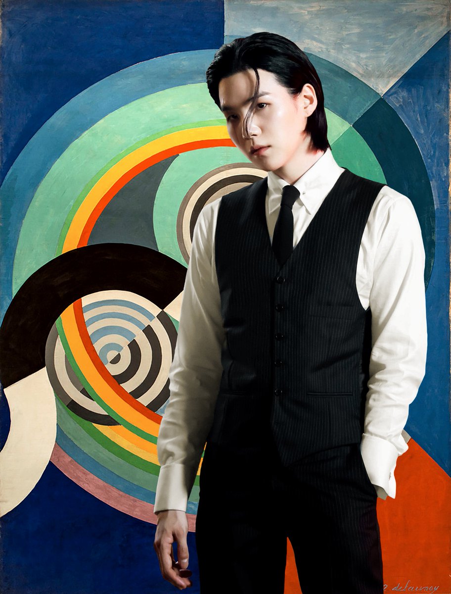 💜BTS is/in Art💜

A new edit in my Delaunay Circle Series (inspired by the curve of Yoongi's hair).

ART USED: Rythme n°3, décoration pour le salon des Tuileries, Robert Delaunay (1938)

#BTSisinART #BTS #BTSFanArt #Suga #Yoongi #민윤기 <a href="/BTS_twt/">방탄소년단</a>