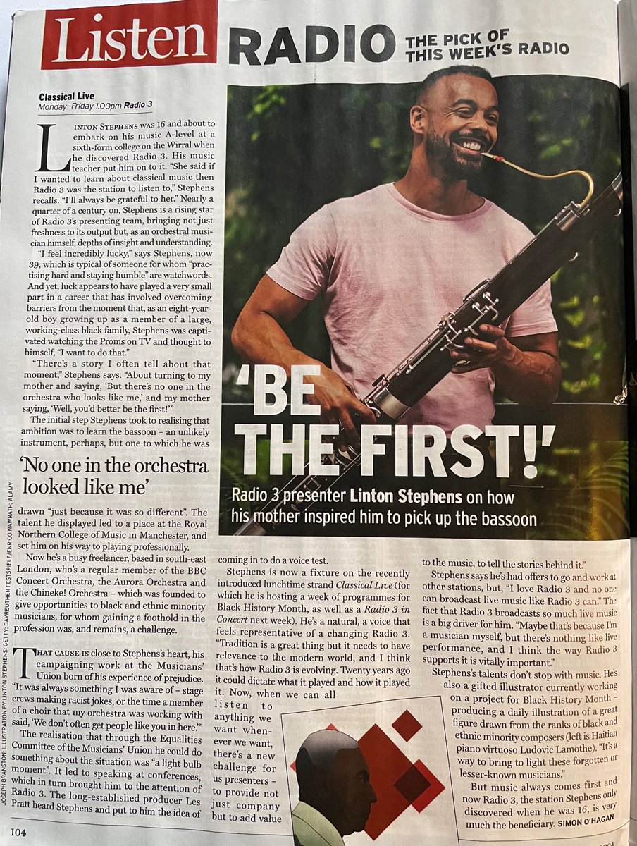 Simon O'Hagan (@simonohagan) on Twitter photo Bassoonist, pioneer, advocate, new voice on <a href="/BBCRadio3/">BBC Radio 3</a> … @LintonStephens was great to talk to for this piece in the latest Radio Times. Bassoonist, pioneer, advocate, new voice on <a href="/BBCRadio3/">BBC Radio 3</a> … @LintonStephens was great to talk to for this piece in the latest Radio Times.