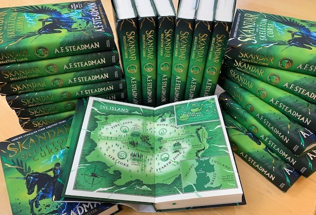 Merchiston Library (@merchilibrary) on Twitter photo 🦄The most requested book in recent times is here.. Skandar and the Skeleton Curse is out today & copies snapped up by our eager readers. Congratulations <a href="/annabelwriter/">A.F. Steadman</a> on another great book! #RfP #readinginschool #thebestbooks #skandar #mg #teenreads #schoollibrary #BookTwitter 🦄The most requested book in recent times is here.. Skandar and the Skeleton Curse is out today & copies snapped up by our eager readers. Congratulations <a href="/annabelwriter/">A.F. Steadman</a> on another great book! #RfP #readinginschool #thebestbooks #skandar #mg #teenreads #schoollibrary #BookTwitter