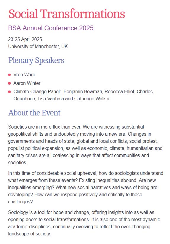 The BSA (@britsoci) on Twitter photo Join us in <a href="/OfficialUoM/">The University of Manchester</a>, the world’s first industrial city, where #britsoc25 will explore the social transformations shaping our modern world. Submit your abstract by 18 October <a href="/MCRSociology/">Uni Manchester Sociology @uomsociology.bsky.social</a> @McrMetCrimSoc tinyurl.com/bdhcmhhp Join us in <a href="/OfficialUoM/">The University of Manchester</a>, the world’s first industrial city, where #britsoc25 will explore the social transformations shaping our modern world. Submit your abstract by 18 October <a href="/MCRSociology/">Uni Manchester Sociology @uomsociology.bsky.social</a> @McrMetCrimSoc tinyurl.com/bdhcmhhp