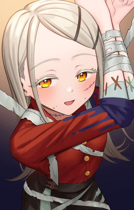 包帯からまっちゃった…プロデューサー、ほどいて…#学マス #篠澤広 