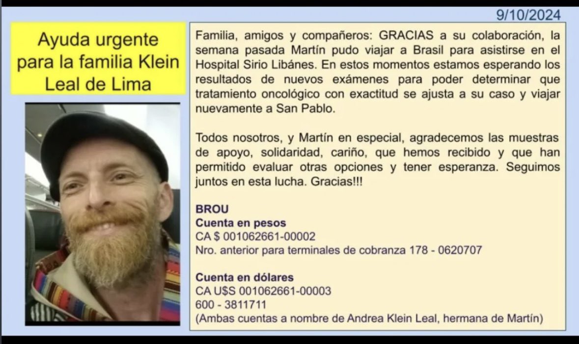 rkleinca's tweet photo. Les agradezco con mi corazón toda ayuda y difusión. Gracias! ❤️❤️ https://t.co/S3zlsnCq3E