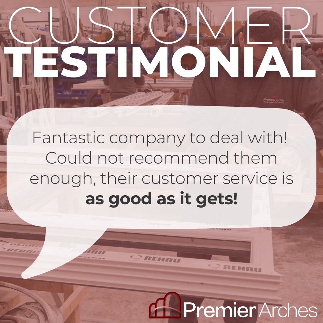 We pride ourselves on our customer service, which sets us apart from the rest, so testimonials like this mean so much to us!

Why choose Premier Arches for your next project? Find out here👉 bit.ly/3QtRKGB