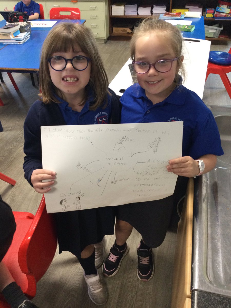 MissWinnardSTM's tweet image. Learning all about networks in computing and the children used the iPads to research and create a poster all about networks💻😊amazing work and great teamwork!
#STMComputing