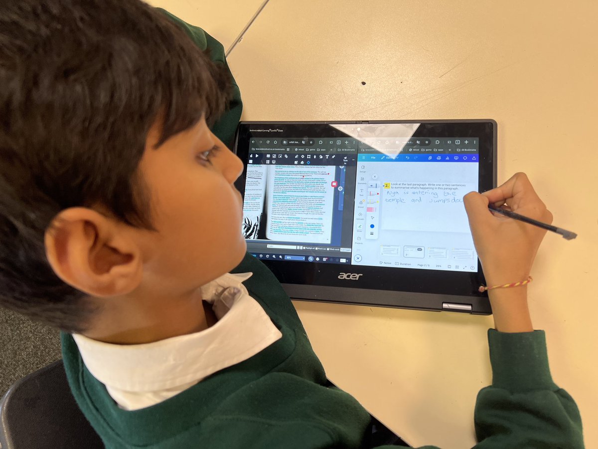 cheamparkfarm's tweet image. Year 6 have been working hard on summarising texts in reading this week. We have used @texthelp #Orbitnote to help us pick out key information and @canva to answer questions. #WeAreLEO🦁 @LEOenglish0 @LEOcomputing @LEOacademies