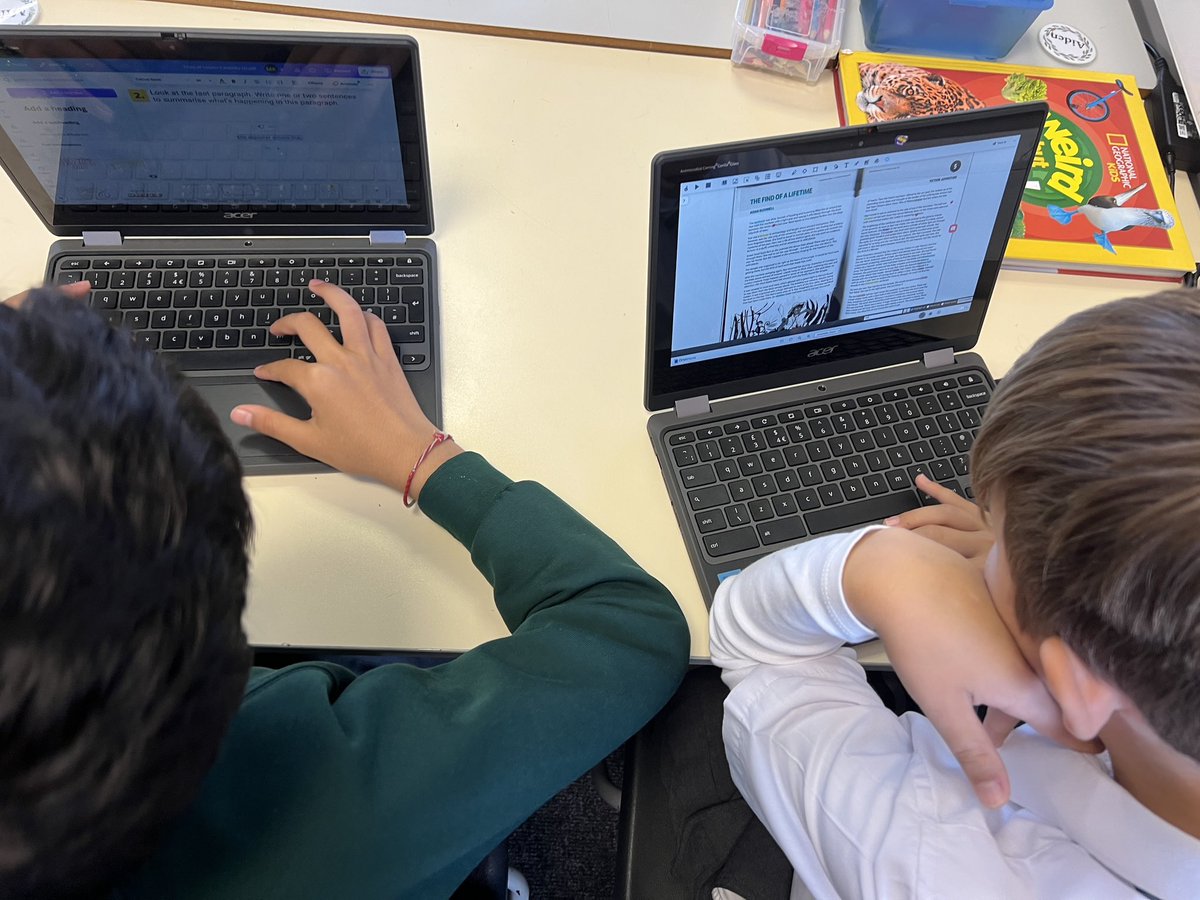 cheamparkfarm's tweet image. Year 6 have been working hard on summarising texts in reading this week. We have used @texthelp #Orbitnote to help us pick out key information and @canva to answer questions. #WeAreLEO🦁 @LEOenglish0 @LEOcomputing @LEOacademies