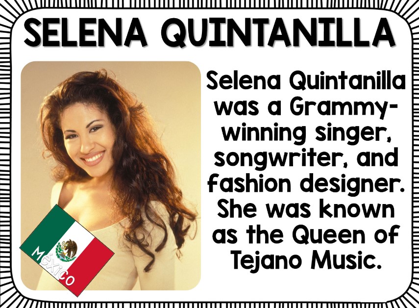 Neptune Twp. School District ESL Dept. 6-12 (@neptuneesl6_12) on Twitter photo Today, we celebrate the achievements of Selena Quintanilla, award winning singer, songwriter, and designer. #HispanicHeritageMonth <a href="/NeptuneSchools/">Neptune Twp. Schools</a> Today, we celebrate the achievements of Selena Quintanilla, award winning singer, songwriter, and designer. #HispanicHeritageMonth <a href="/NeptuneSchools/">Neptune Twp. Schools</a>