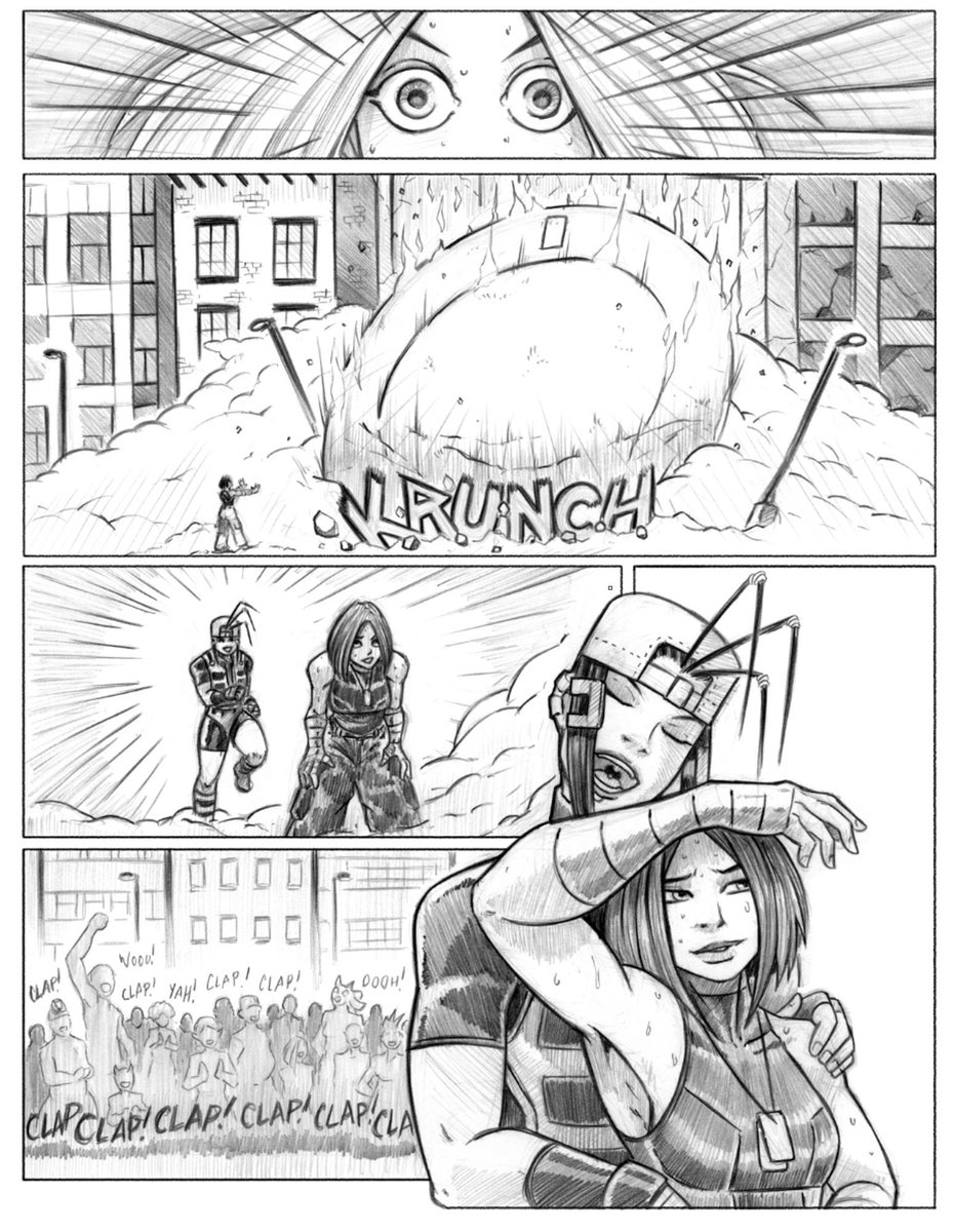 shadoboxxer's tweet photo. Did some editing for the layout of the page in Clip Studio Paint. Even with the pages being all pencil, I still have to clean it up so that it can print nicely. #Torocomics #handdrawn #illustration #comicart #handdrawn #comicbook https://t.co/fI805Gb28G
