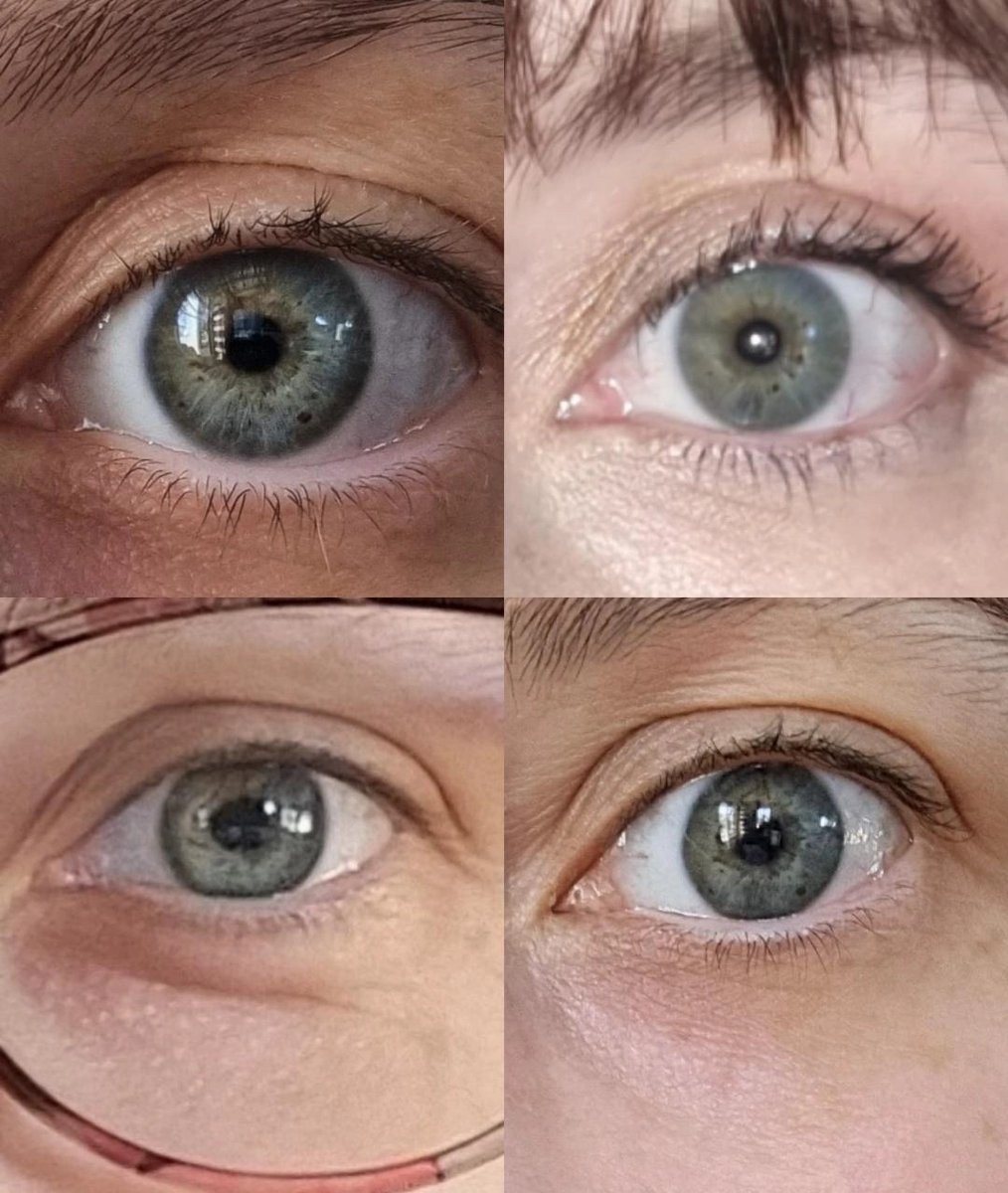 amybethjo_'s tweet photo. What is my eye colour? This is the same eye but pictures taken at different times. Are they blue? Grey? Navy? I asked ChatGPT, and they said manly grey, but I don't know.

#WhatIsMyEyeColour #EyeColour #GreyEyes #WhoTheHellKnows https://t.co/flAlcClttb