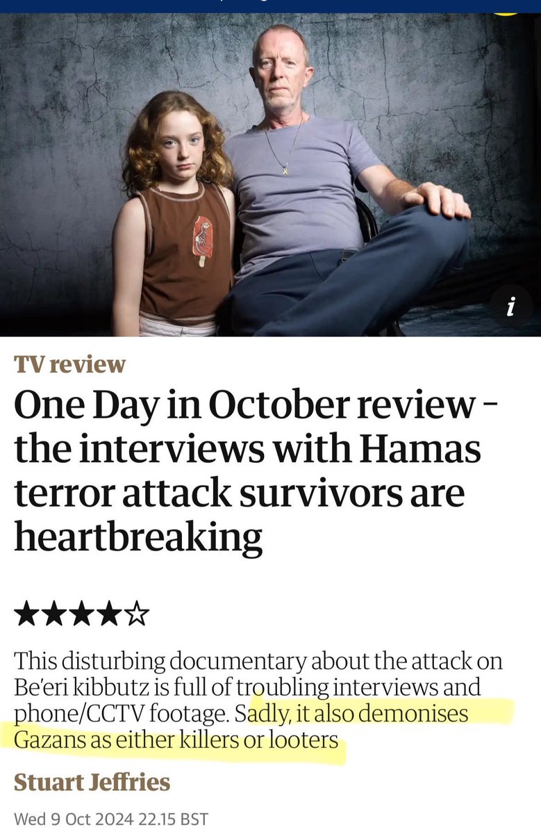 The Guardian this week: 

When we mourn our dead, we’re weaponizing trauma

When we document the massacre, we’re demonizing Palestinians

A new, despicable low, but sadly not surprising. The Guardian has a well documented culture of hatred for Israel