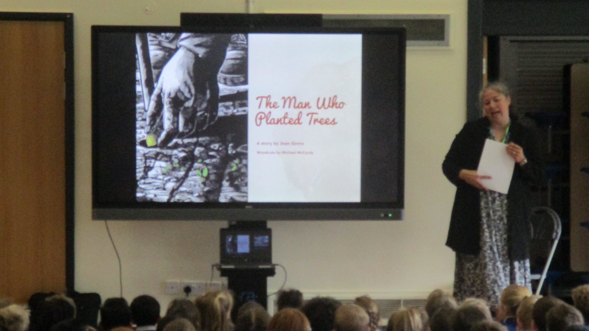 We had a special visitor today from <a href="/SustainablePECT/">PECT</a> to talk about our project together to enhance our school grounds with additional planting. The children were excited to learn about these plans.