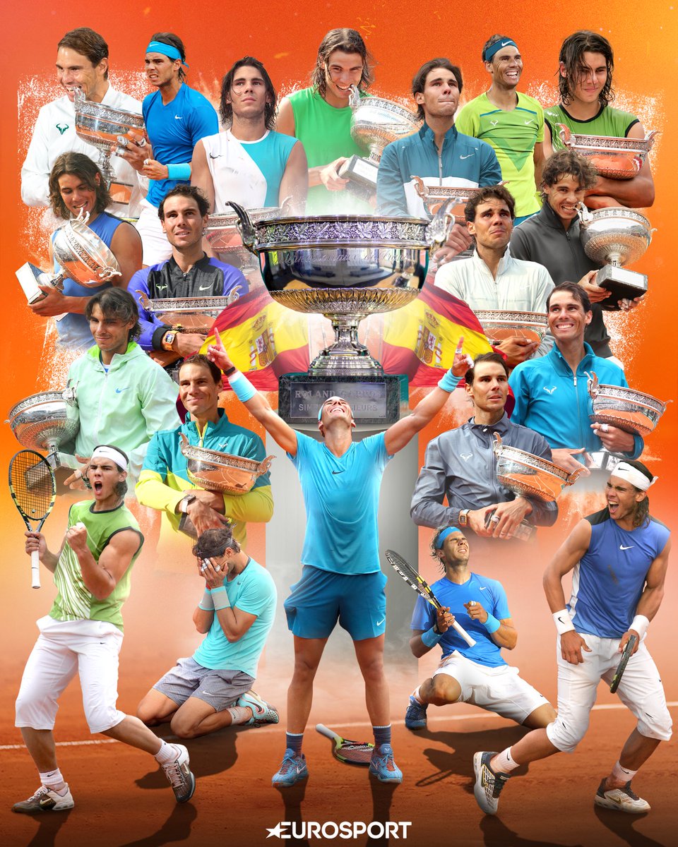 Rafa Nadal's final record at Roland Garros:

112 wins. 4 losses. 14 titles.

Arguably the most dominant any athlete has ever been at a single event 💪