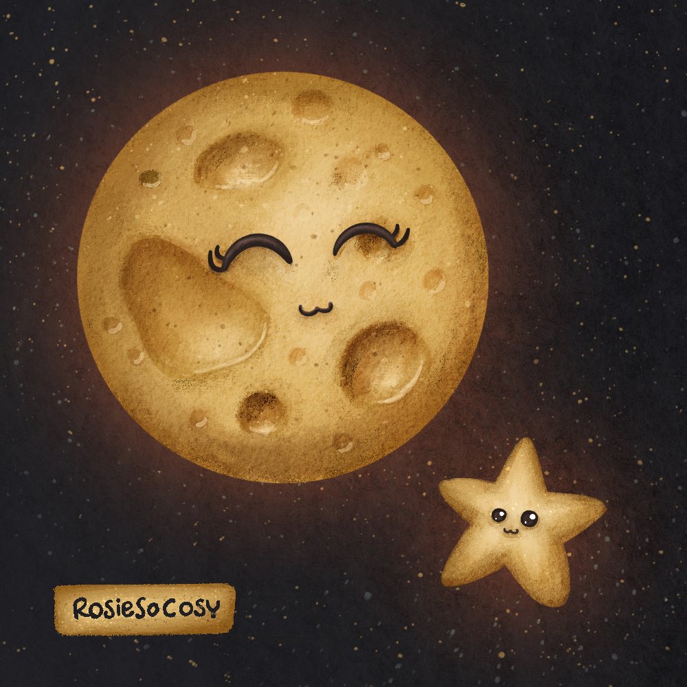 #Cosytober2024 day 10: Moon

It’s another drawing of Cheese Moon! Cheese Moon is happily chilling in space with one of the stars. 🧀🌕⭐️

#Cosytober #inktober #inktober2024 #illustration #DigitalArt #PromptList #DailyDrawing #ArtChallenge #KidlitArt #KidlitIllustration