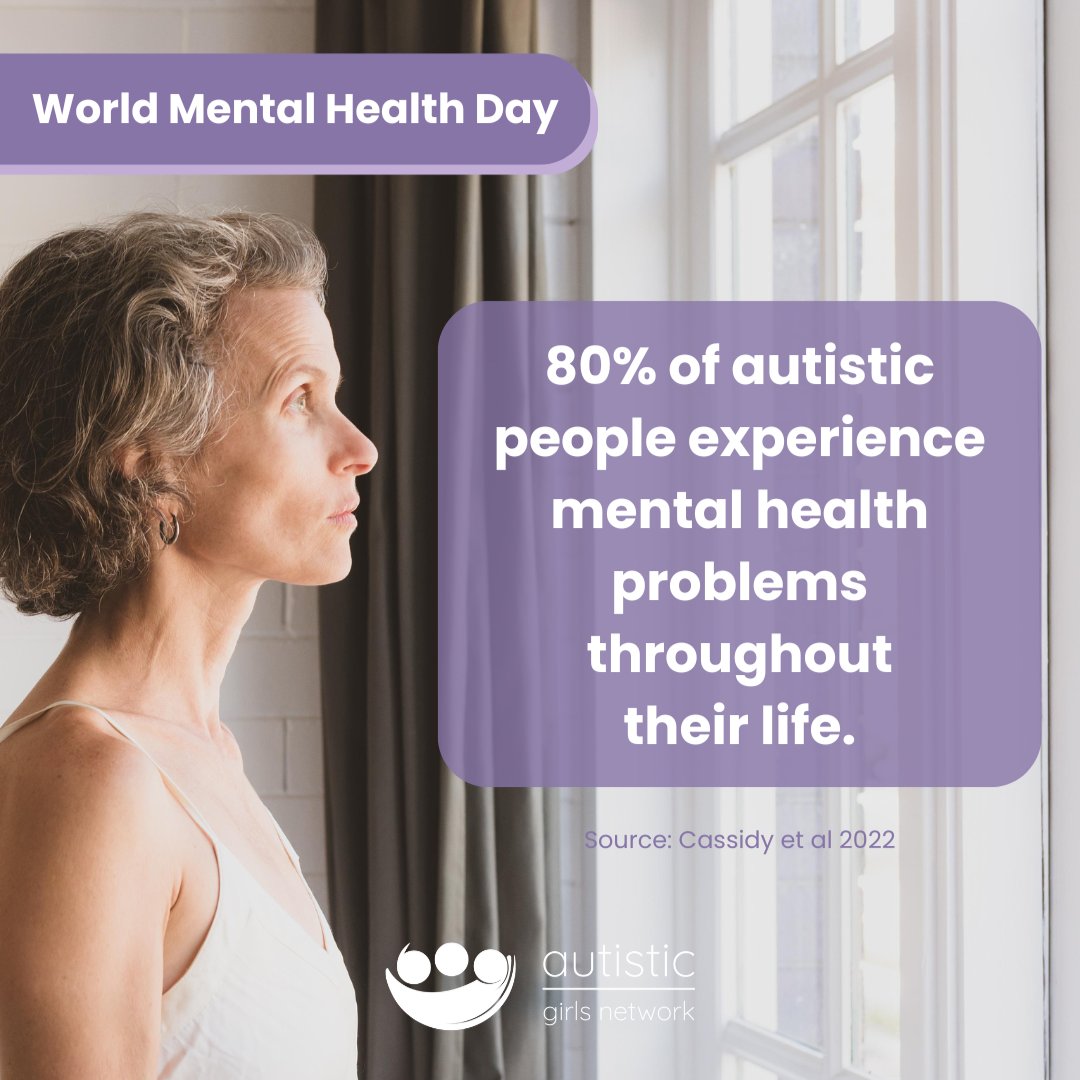 The struggles of anxiety, depression &amp; burnout aren't just numbers; they represent the real-life challenges that autistic people face every day. Often, they are dismissed or misunderstood, leaving many to suffer. Everyone deserves the care they need. #WorldMentalHealthDay