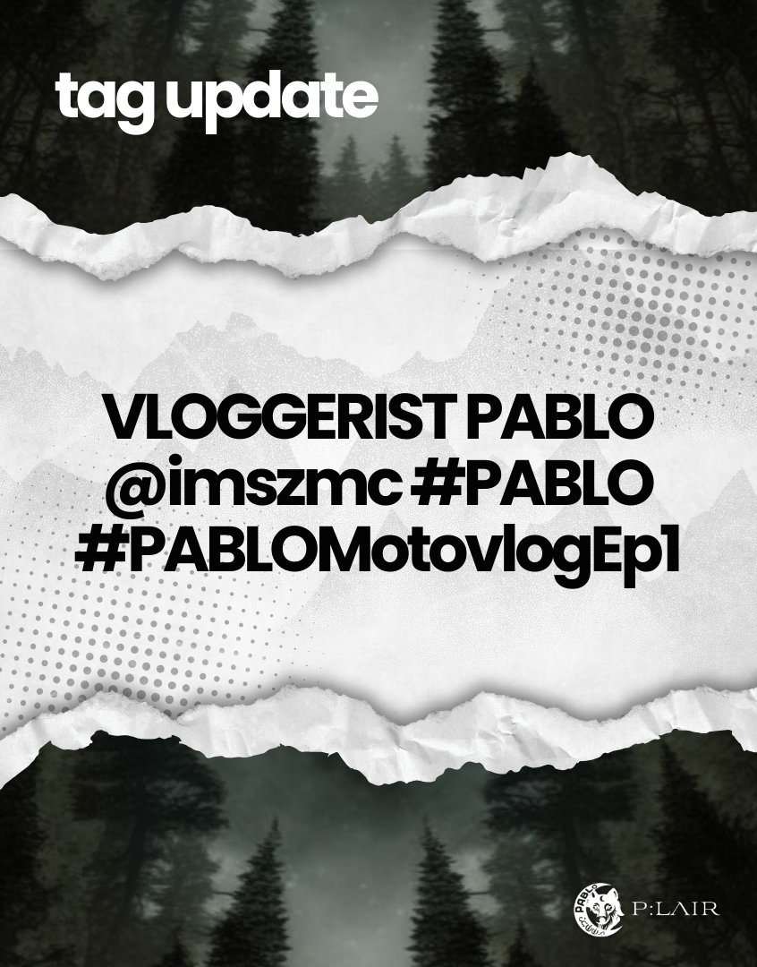 [TAG UPDATE]

Make way, vlogger Pablo is here!!! Check out his first motovlog episode at 8pm tonight! 

🔗 youtu.be/03c11-ZImU0?si…

VLOGGERIST PABLO
<a href="/imszmc/">PABLO</a> #PABLO
#PABLOMotovlogEp1