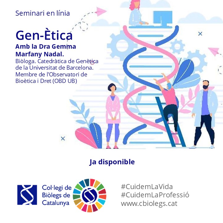 Col·legi de Biòlegs de Catalunya (@biolegscat) on Twitter photo 🆕 Ja teniu disponible el seminari sobre Gen-Ètica que ahir va oferir la Dra. <a href="/GMarfanyN/">Gemma Marfany Nadal</a> en el marc de les formacions del Col·legi de Biòlegs de Catalunya.
🔗 cbiolegs.cat/2024/10/09/veu…
#biòlegscat
#cuidemlavida
#cuidemlaprofessió 🆕 Ja teniu disponible el seminari sobre Gen-Ètica que ahir va oferir la Dra. <a href="/GMarfanyN/">Gemma Marfany Nadal</a> en el marc de les formacions del Col·legi de Biòlegs de Catalunya.
🔗 cbiolegs.cat/2024/10/09/veu…
#biòlegscat
#cuidemlavida
#cuidemlaprofessió