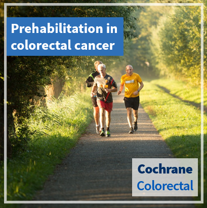 Prehabilitation before colorectal cancer surgery may improve preoperative and postoperative functional capacity compared with no prehabilitation.

🔗  doi.org/10.1002/146518…

#CochraneReview #ColorectalCancer #Prehabilitation