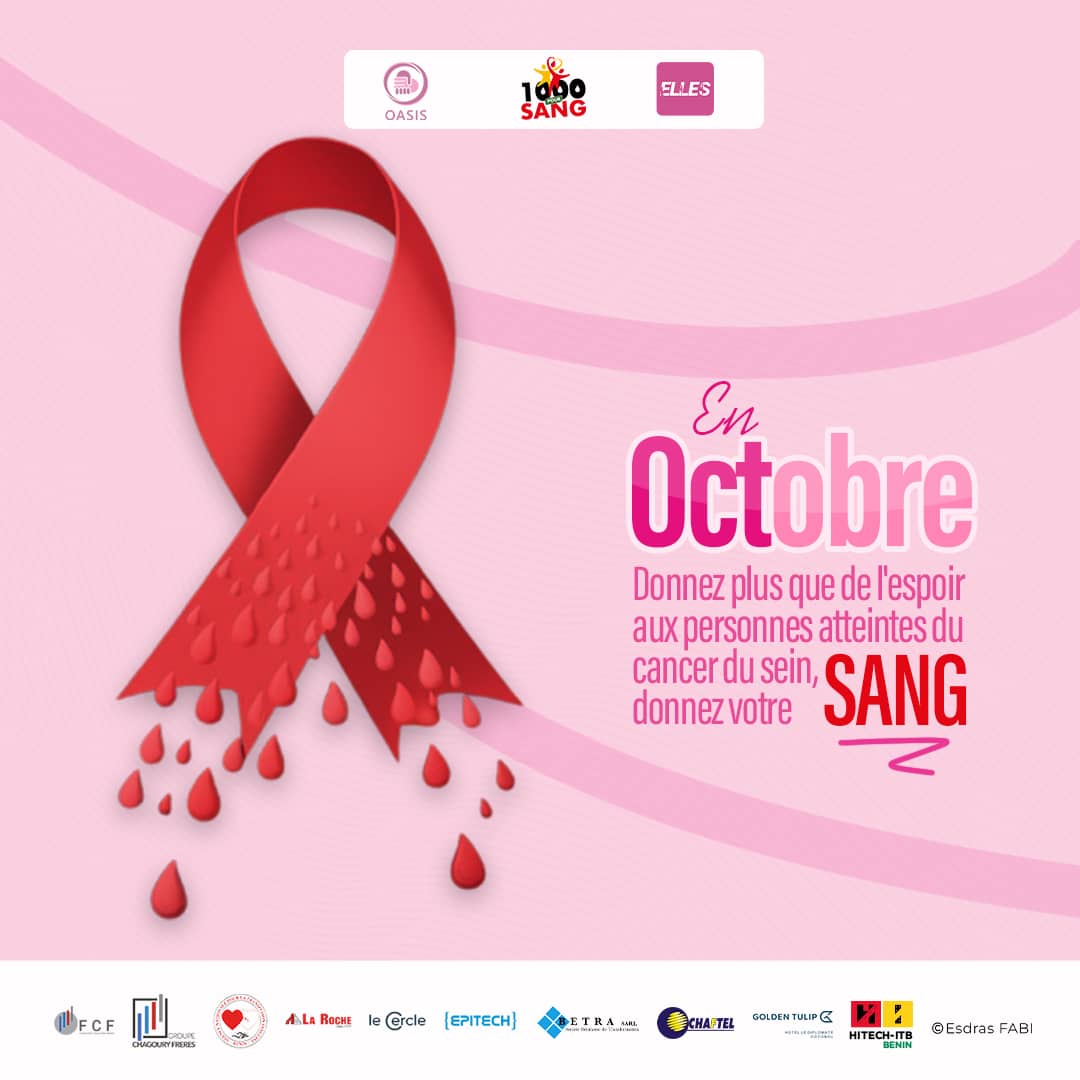 1000poursang229's tweet photo. Parceque chaque femme qui combat le cancer du sein mérite un peu de réconfort.
Avoir une poche de sang quand le besoin se manifeste est une grande avancée.
Joignez-vous à nous pour le Pink Festival et Réécrivons l'histoire🩷🎀

#PinkFestival #1000PourSang #Ellesapps #BPP24 https://t.co/5CL70NVTSB