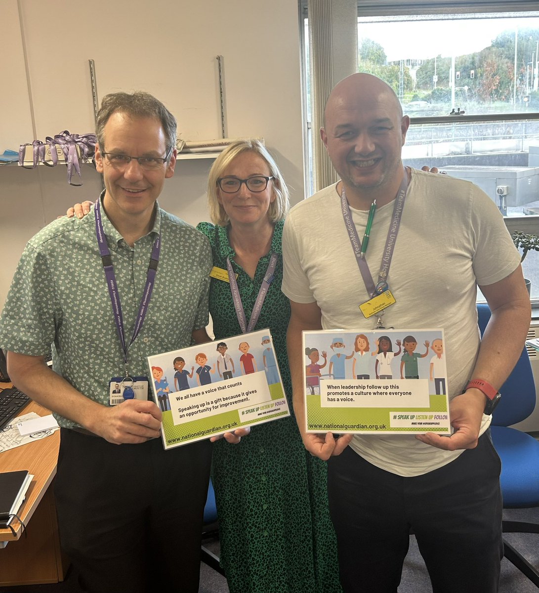 Sarah Budden (@sarahlbud) on Twitter photo #Medicine care group (MCG) Triumvirate wearing green for #FreedomToSpeakUp <a href="/UHP_FTSUG/">Freedom to Speak Up Guardians - UHP</a>
MCG are committed to supporting you to raise any concerns or offer advice. Our door is always open & you can often find us in clinical areas. Always here ๐ <a href="/UHP_NHS/">University Hospitals Plymouth NHS Trust</a> <a href="/JdwkellyJk/">john kelly</a> <a href="/DrDSheridan/">David Sheridan</a> #Medicine care group (MCG) Triumvirate wearing green for #FreedomToSpeakUp <a href="/UHP_FTSUG/">Freedom to Speak Up Guardians - UHP</a>
MCG are committed to supporting you to raise any concerns or offer advice. Our door is always open & you can often find us in clinical areas. Always here ๐ <a href="/UHP_NHS/">University Hospitals Plymouth NHS Trust</a> <a href="/JdwkellyJk/">john kelly</a> <a href="/DrDSheridan/">David Sheridan</a>