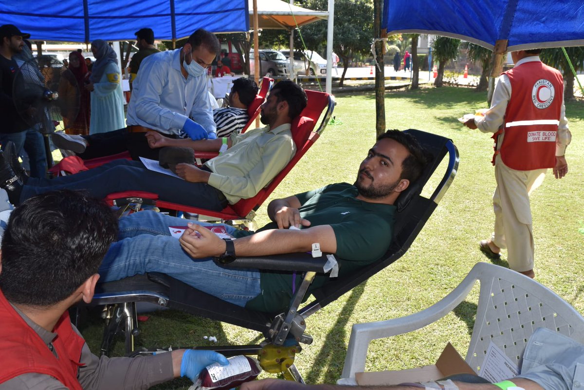 NUML Organizes Blood Donation Camp in Collaboration with Pakistan Red Crescent Hospital