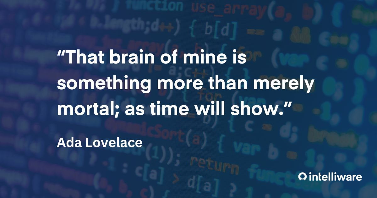 Intelliware_Inc's tweet image. On Ada Lovelace Day, we celebrate the achievements of women and their contributions to technology. We&apos;re committed to fostering an inclusive environment where everyone has the opportunity to innovate and lead.-- building a future where diversity drives progress.

#adalovelace