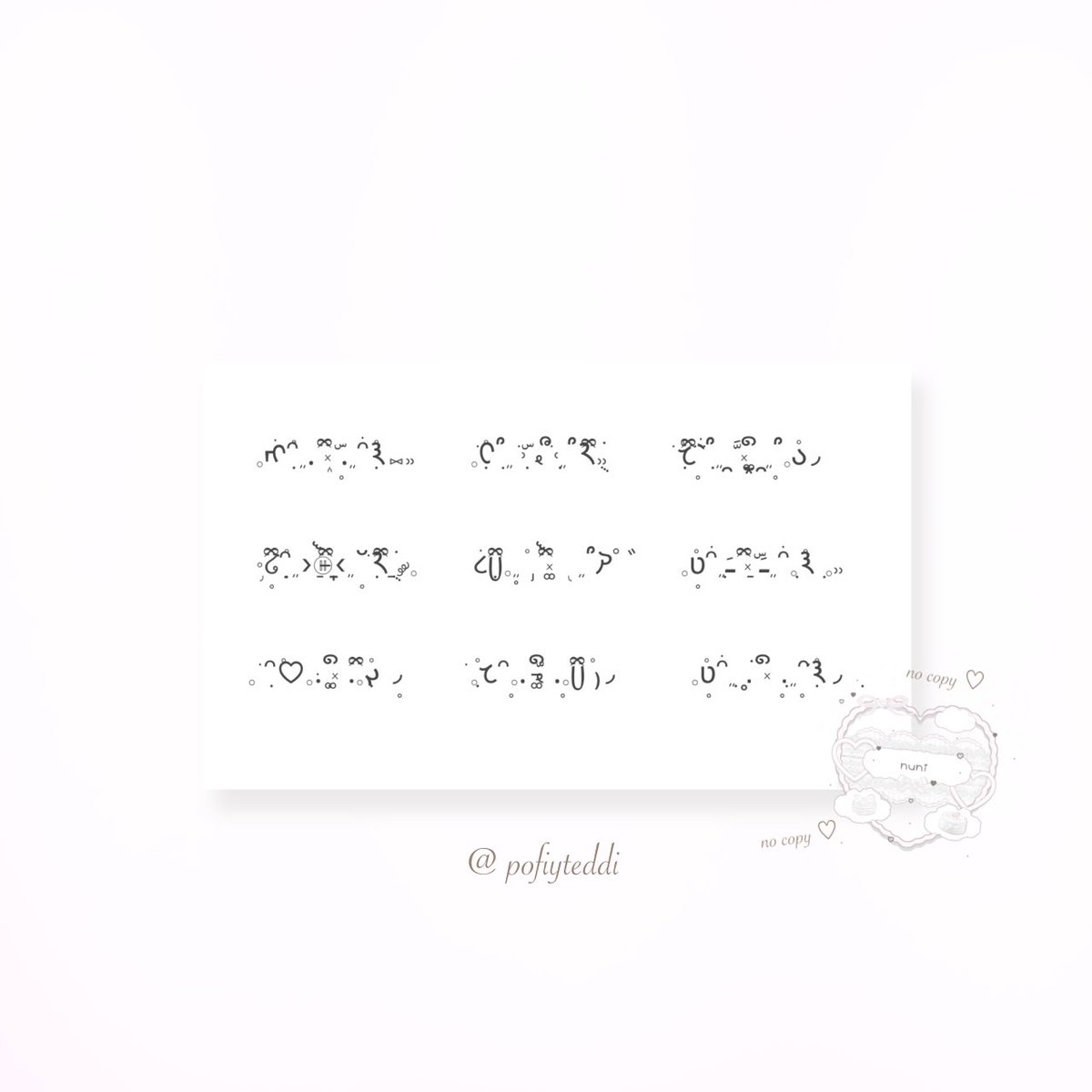 𓈒 ♡݁               set ♡ emoticon          𓈒

                  𓈒ส่วน݁ตั༷ว  20  บ 𓈒 
               𓈒เชิ𓈒งพִ݁าณิช༷ย์ 35  บ𓈒          ݁

      ݁                      ֯♡ 

                          ݁                รัก ֯♡☕️̶͚♡

𓈒  ♡ #everythingf0rm 𓈒 #sellf0m 𓈒