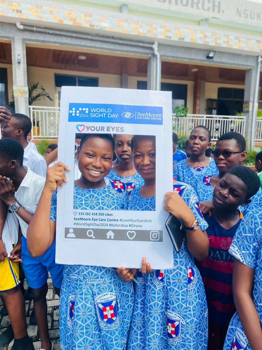 Ersdeedee's tweet photo. Today on World Sight, we at SeeMoore Eye Care Centre joined the global movement to promote eye health and prevent avoidable blindness. Love your eyes. #WorldSightDay https://t.co/ttAhqGMO7n