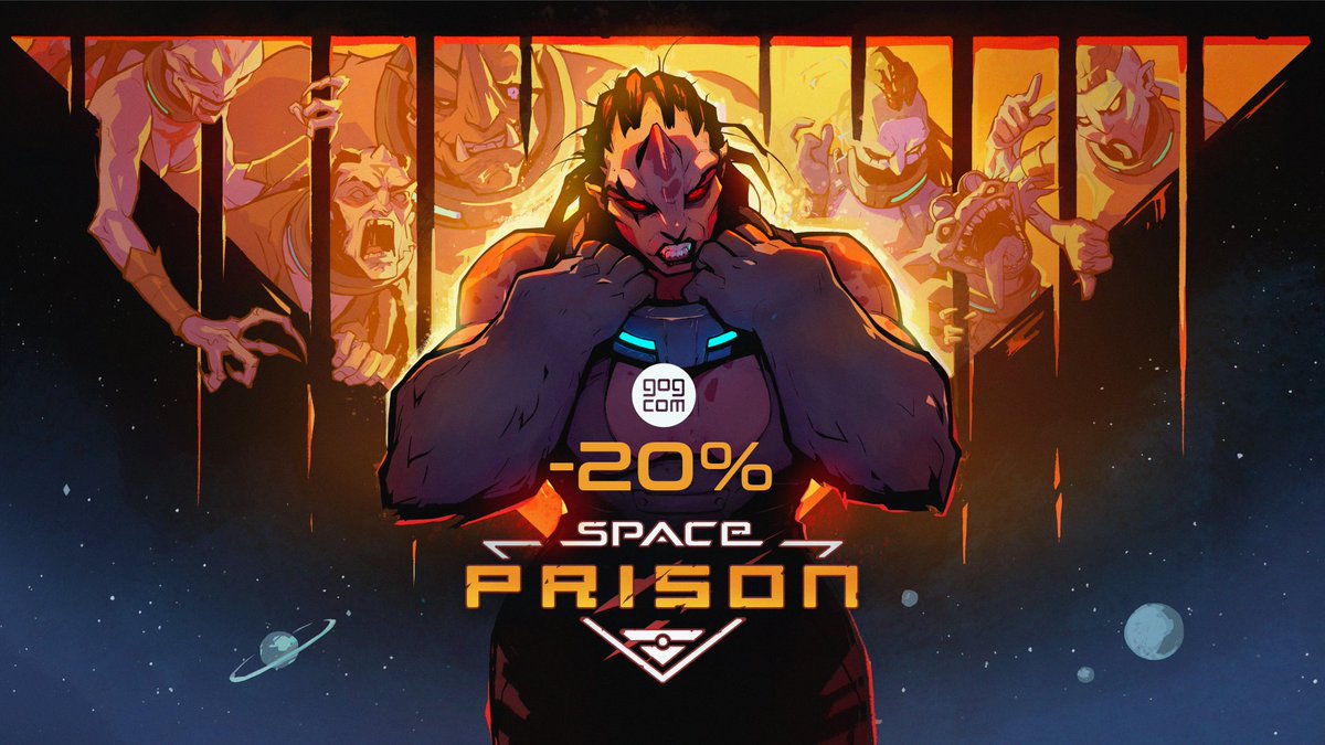 ⛓️ Get Space Prison with a -20% discount on <a href="/GOGcom/">GOG.COM</a>:
gog.com/en/game/space_…

🔪 Craft weapons from junk
🐀 Form a rat army
👊 Become a leader of a prison gang
🛸 Escape the Space Prison?