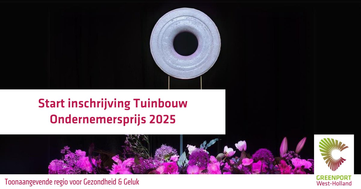 Vanaf vandaag kunnen innovatieve tuinbouwondernemers weer inschrijven voor de #Tuinbouw #Ondernemersprijs 2025. Dit jaar is de #samenwerking met @greenportnhn en sluit de #Themaprijs aan bij thema’s zoals: #Future-proof #technologies. Meld je aan via: tuinbouwondernemersprijs.nl