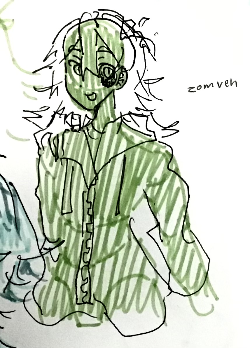 kavethamdoodles's tweet photo. more context: just a silly halloween au where kaveh is a zombie and as a result isn’t able to engage in debate with haitham like he used to so haithams a bit emotionally tormented and devastated https://t.co/pU7dZ1ZuqZ