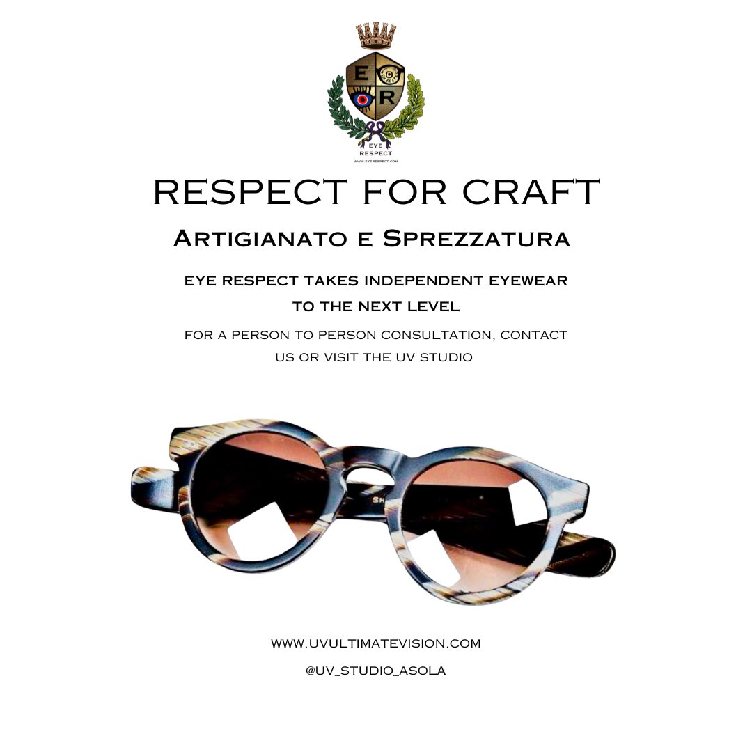 EyeRespect's tweet image. RESPECT OUR CRAFT #respectforcraft #uvstudioasola #eyerespect